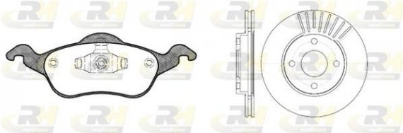 8691.00 ROADHOUSE Гальмівний комплект (Диски RH 6575.10 + Колодки RH 2691.00) ROADHOUSE