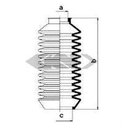 83502 SPIDAN (GKN) Пыльник рулевого механизма GKN (Spidan)
