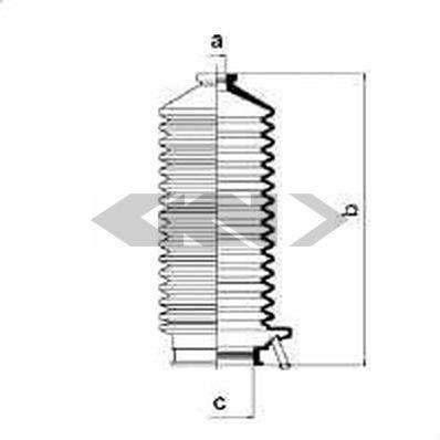83792 SPIDAN (GKN) Пыльник рулевого механизма GKN (Spidan)