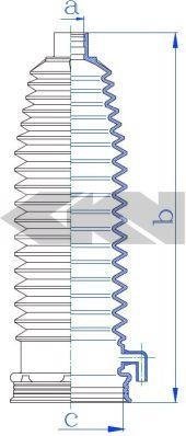 84273 SPIDAN (GKN) Пыльник рулевого механизма GKN (Spidan)