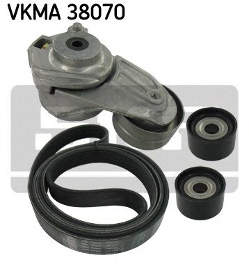 VKMA 38070 SKF Комплект поликлиновый (ремень+ролики)) SKF