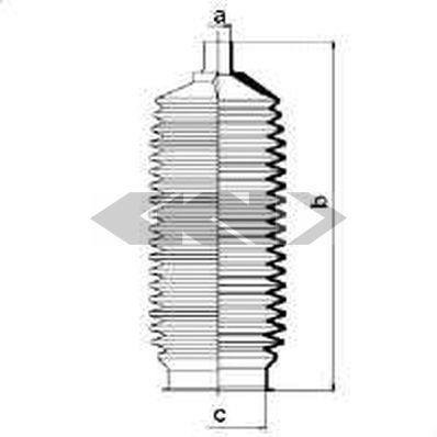 Пыльник рулевого механизма GKN (Spidan) 84075