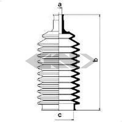 83806 SPIDAN (GKN) Пильовик кермового механізму GKN (Spidan)