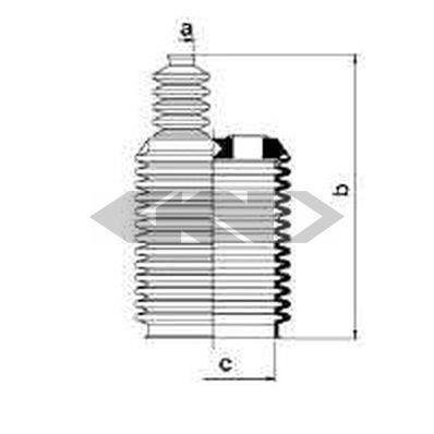 83655 SPIDAN (GKN) Пыльник рулевого механизма GKN (Spidan)