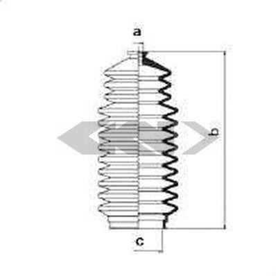 Пильовик кермового механізму GKN (Spidan) 83748