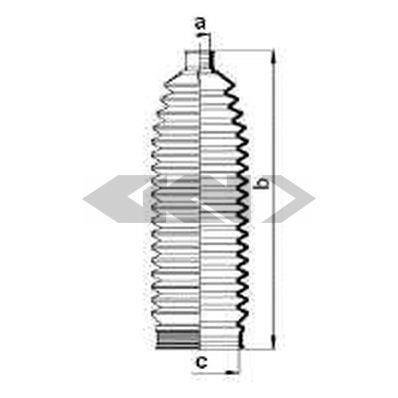 84059 SPIDAN (GKN) Пыльник рулевого механизма GKN (Spidan)