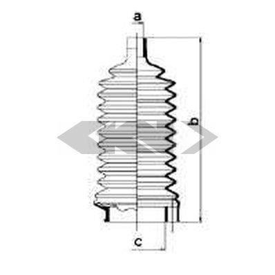 83725 SPIDAN (GKN) Пыльник рулевого механизма GKN (Spidan)