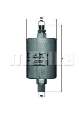 KL22 KNECHT Паливний фільтр KNECHT