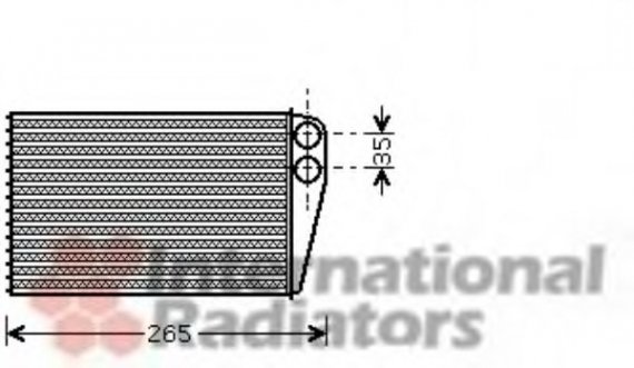 43006354 Van Wezel Радиатор обогревателя RENAULT MEGANE II (02-) (выр-во Van Wezel)