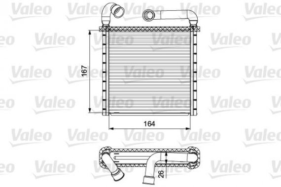 811506 Valeo PHC Радиатор обігрівача VAG (вир-во Valeo)