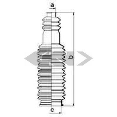 83838 SPIDAN (GKN) Пыльник рулевого механизма GKN (Spidan)