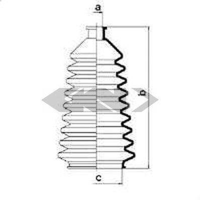 83800 SPIDAN (GKN) Пыльник рулевого механизма GKN (Spidan)