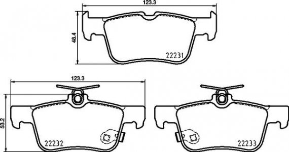 P24 217 BREMBO (Германия) Гальмівні колодки дискові BREMBO