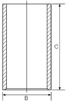 14-013481-00 GOETZE Гильза блока цилиндров 2.5D 2.5TD PEUGEOT J5 CITROEN C25 FIAT DUCATO d=93мм