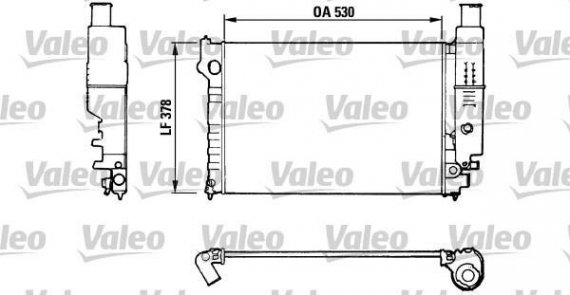 816554 Valeo PHC Радиатор основной 2.0 16V pe, ci,2.0 8V pe, ci Peugeot 605 89-99