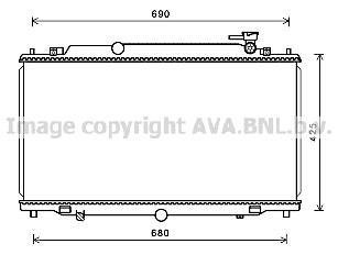 MZ2280 AVA COOLING Радиатор охлождения MAZDA 6 (GJ) (12-) (Ava)