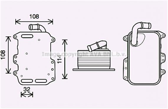 AI3405 AVA COOLING Радиатор масляный (AI3405) AVA