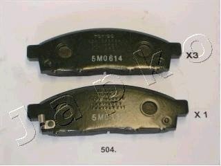 50504 Japko Колодки гальмівні дискові передні Mitsubishi L200 (05-), Pajero Sport II (18-) (50504) JAPKO