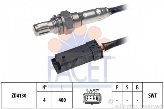 108196 FACET Датчик кисню (лямбда-зонд) C1/C3/C4/301/208/308 1.0/1.2 12- (10.8196) FACET