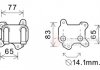 Радіатор масляний OPEL ASTRA G (вир-во Van Wezel) 37003581