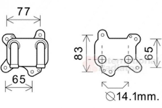 37003581 Van Wezel Радиатор масляный OPEL ASTRA G (выр-во Van Wezel)