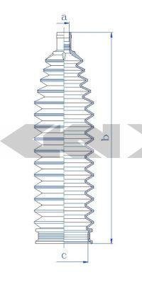 84238 SPIDAN (GKN) Пильовик кермового механізму GKN (Spidan)