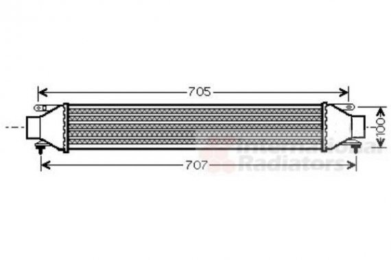 17004321 Van Wezel Інтеркулер FIAT DOBLO (пр-во Van Wezel)