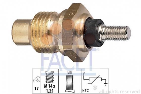 7.3003 FACET Датчик температуры охлаждаемой жидкости Fiat Ducato 1.8-2.0 i 82-> (7.3003) FACET