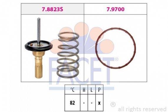 7.8823 FACET Термостат Toyota Verso s 1.33 (nsp120_) (10-16) (7.8823) FACET