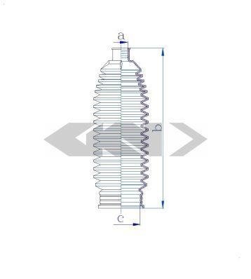 84132 SPIDAN (GKN) Пильовик кермового механізму GKN (Spidan)