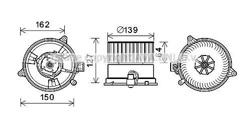 Фото вентилятор салона FORD FIESTA/FUSION (2002) (выр-во AVA) FD8576 AVA COOLING FD8576 AVA COOLING Вентилятор салона FORD FIESTA/FUSION (2002) (выр-во AVA)