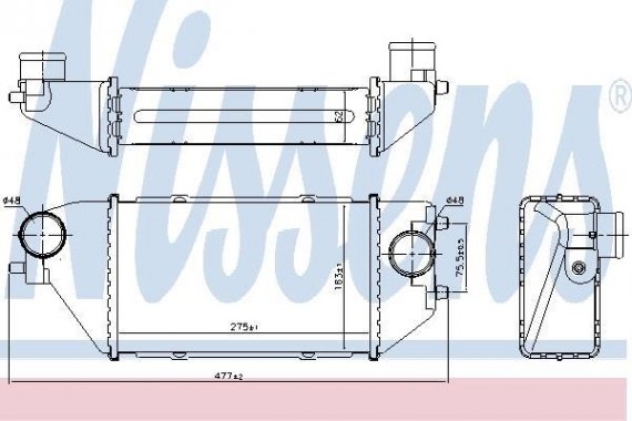 96231 NISSENS (Дания) Интеркулер HONDA CR-V (RD) (02-) 2.2 CTDi NISSENS