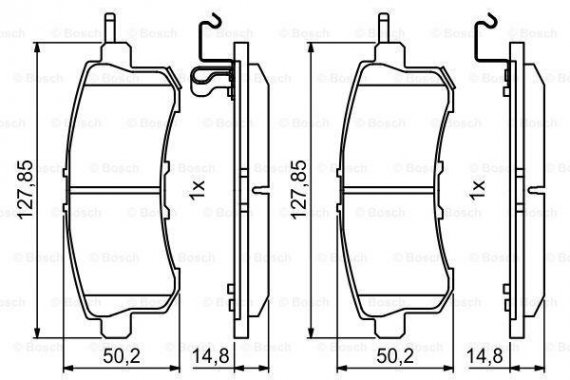 0986494778 BOSCH Тормозные колодки дисковые BOSCH