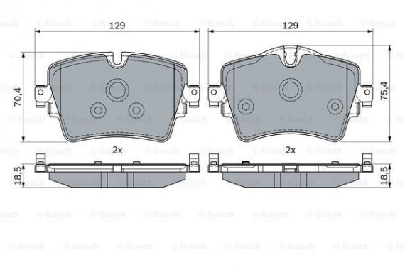 0986494940 BOSCH Тормозные колодки дисковые BOSCH