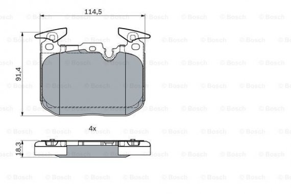 0986494947 BOSCH Гальмівні колодки дискові BOSCH