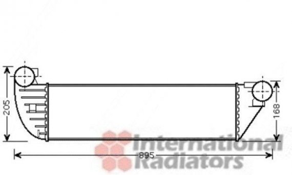 43004397 Van Wezel Интеркулер ESPACE4/LAGUNA2 TD 05- (пр-во Van Wezel)