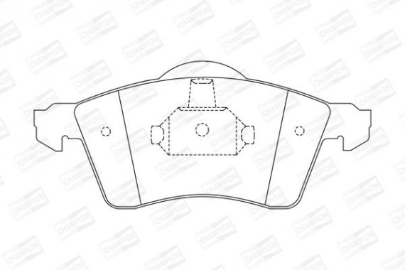 571934CH CHAMPION Колодки гальмові дискові передні VW Caravelle, transporter T4 (571934CH) CHAM