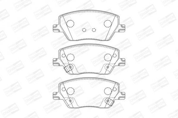 573626CH CHAMPION Колодки гальмові дискові передні Fiat Tipo, Tipo SW/ Linea (15-) (573626CH) C