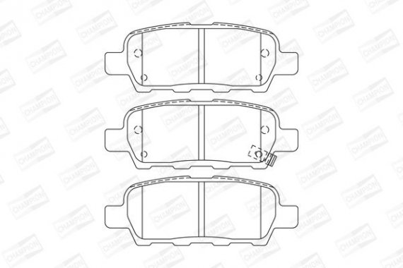 573754CH CHAMPION Колодки гальмівні дискові задні Nissan Qashqai/ x-Trail/ Renault Koleos (01-)