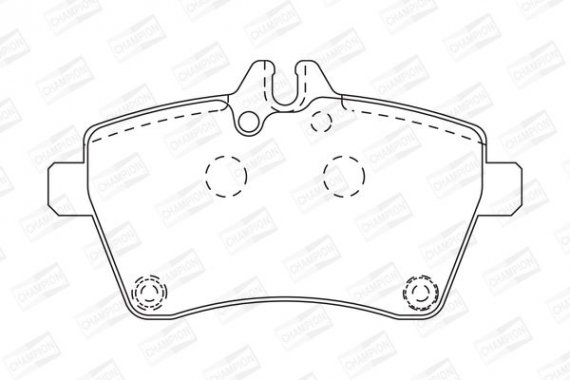 573226CH CHAMPION Колодки тормозные дисковые передние MB -BENZ A-CLASS (W169) (573226CH) CHAMPION