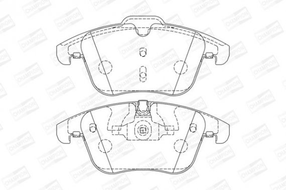 573336CH CHAMPION Колодки гальмові дискові передні JAGUAR XK, S-Type, XJ8 (573336CH) CHAMPION