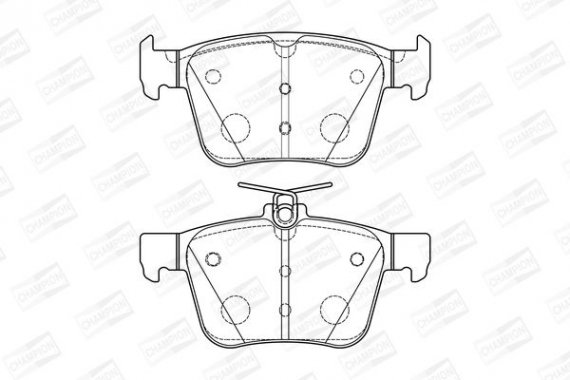 573415CH CHAMPION Колодки гальмівні дискові задні AUDI A3, Golf VII (12-) (573415CH) CHAMPION