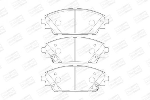 573611CH CHAMPION Колодки гальмові дискові передні Mazda 3 (BM) (13-) (573611CH) CHAMPION