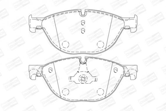 573292CH CHAMPION Колодки гальмові дискові передні BMW 7 serie (08-) (573292CH) CHAMPION