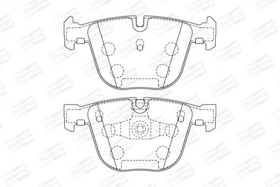 573271CH CHAMPION Колодки гальмівні дискові задні BMW 7 serie (08-) (573271CH) CHAMPION