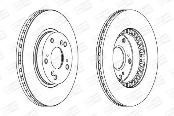 Фото диск тормозной передний (цена за 2шт.) Honda Stream (563147CH) CHAMPION 563147CH CHAMPION 563147CH CHAMPION Диск тормозной передний (цена за 2шт.) Honda Stream (563147CH) CHAMPION