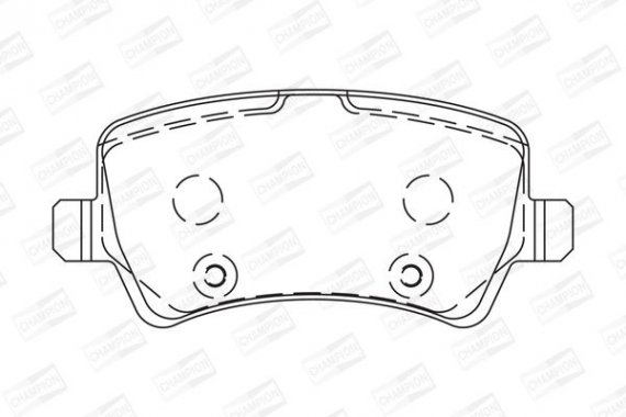 573748CH CHAMPION Колодки гальмівні дискові задні Volvo XC60 (08-) (573748CH) CHAMPION