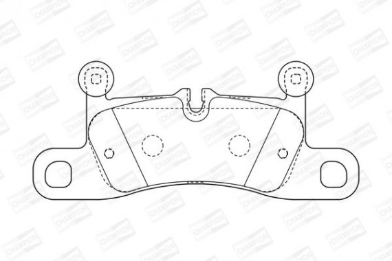 573395CH CHAMPION Колодки гальмівні дискові задні PORSCHE CAYENNE (573395CH) CHAMPION