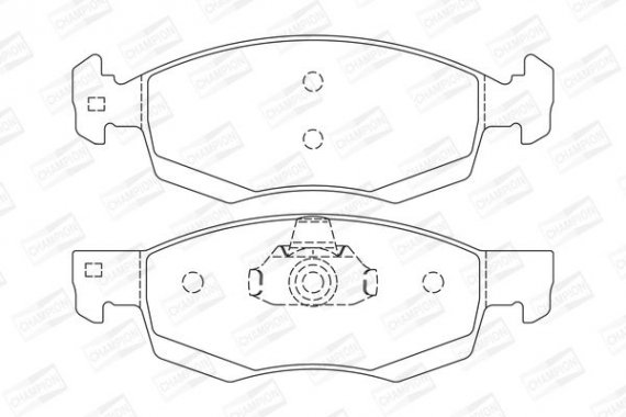 573295CH CHAMPION Колодки гальмові дискові передні DACIA Logan (573295CH) CHAMPION