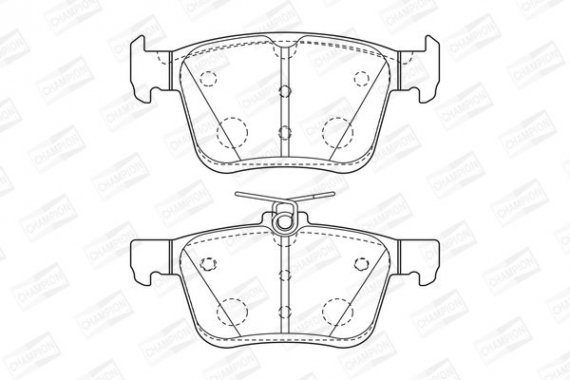 573409CH CHAMPION Колодки гальмівні дискові задні AUDI A3 (8V1) (573409CH) CHAMPION